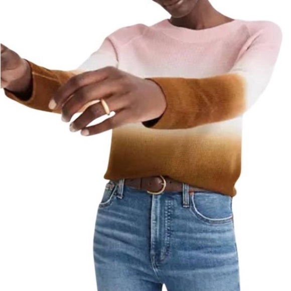 Madewell Dipdyed 100% Cashmere Obmre Sweater, S, Like New - Picture 2 of 4